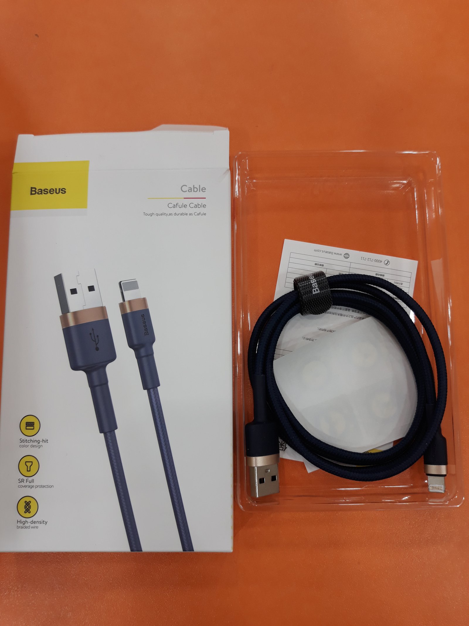 Baseus USB Cafule cable 1M 2.4A